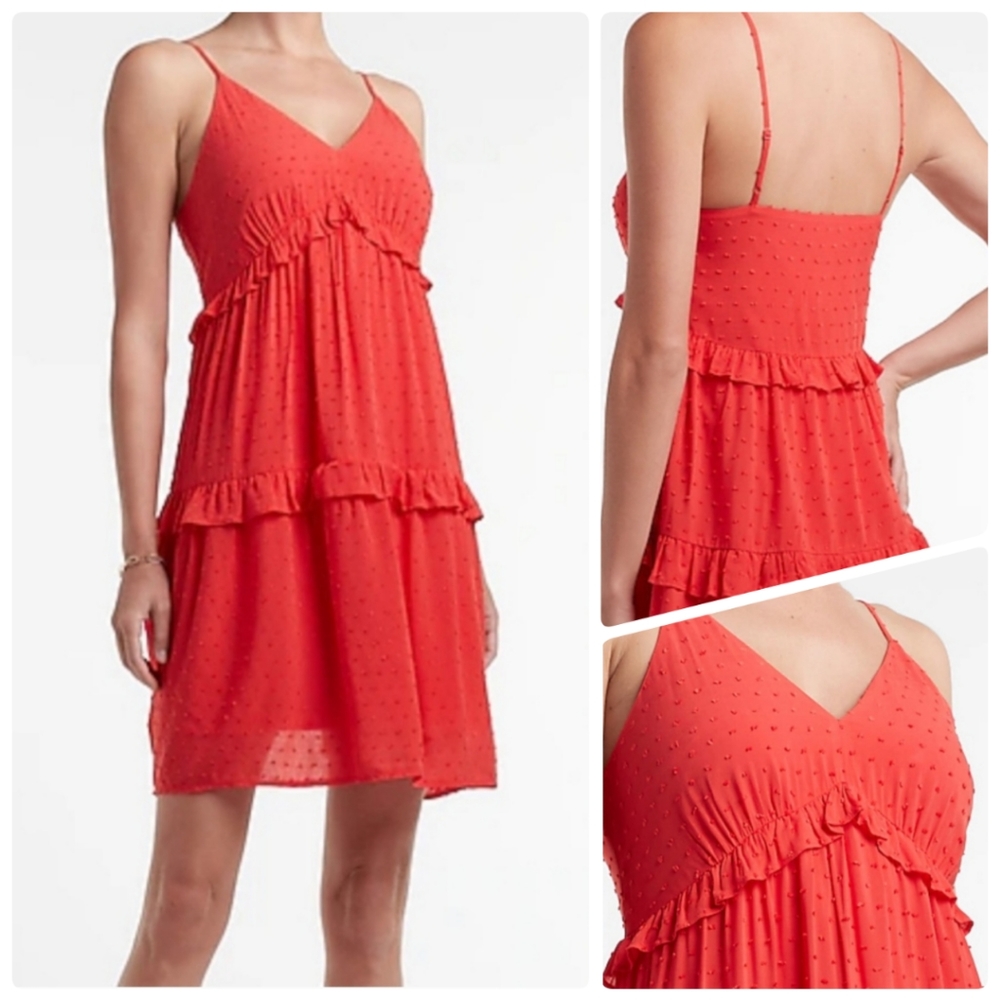 Express Tiered Spaghetti Strap Dress